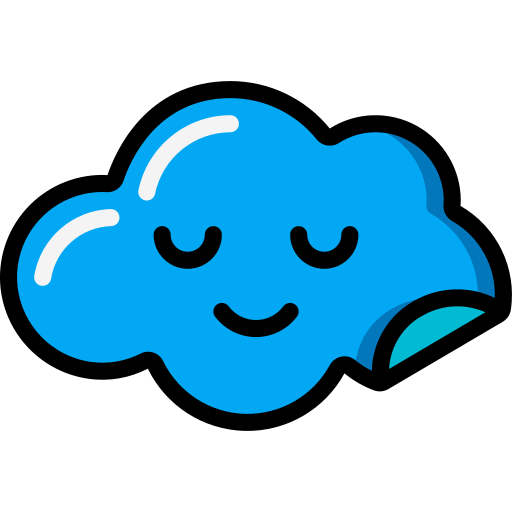 Smiling cloud icon, Zoopies brand mascot